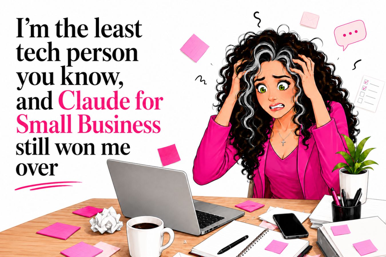 I'm the least tech person you know, and Claude for Small Business still won me over