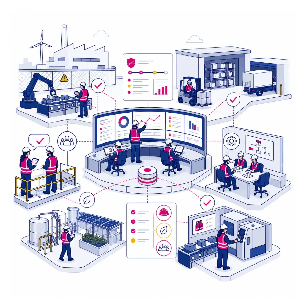 Management-Systeme Illustration