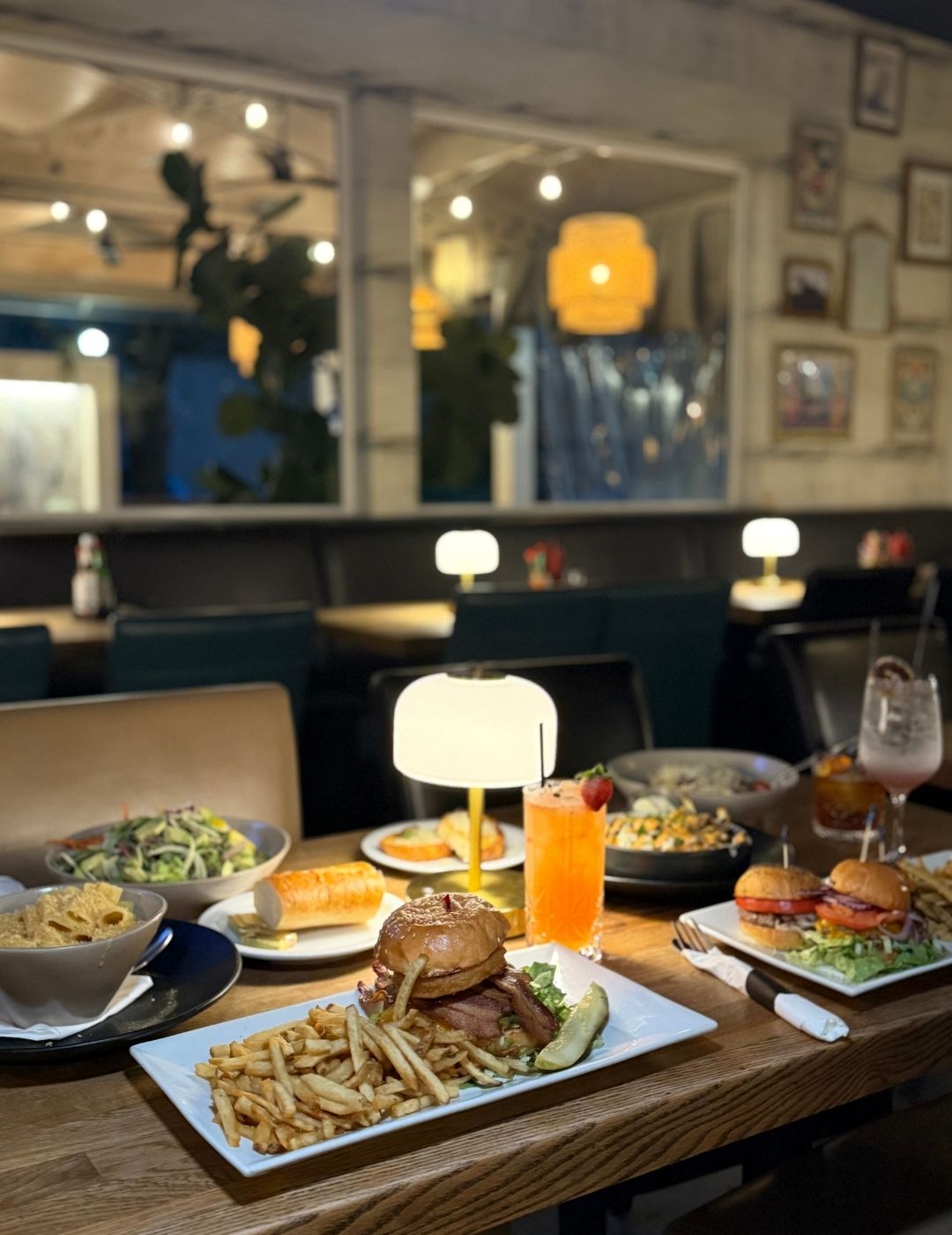 Huge Burger Meal with sides