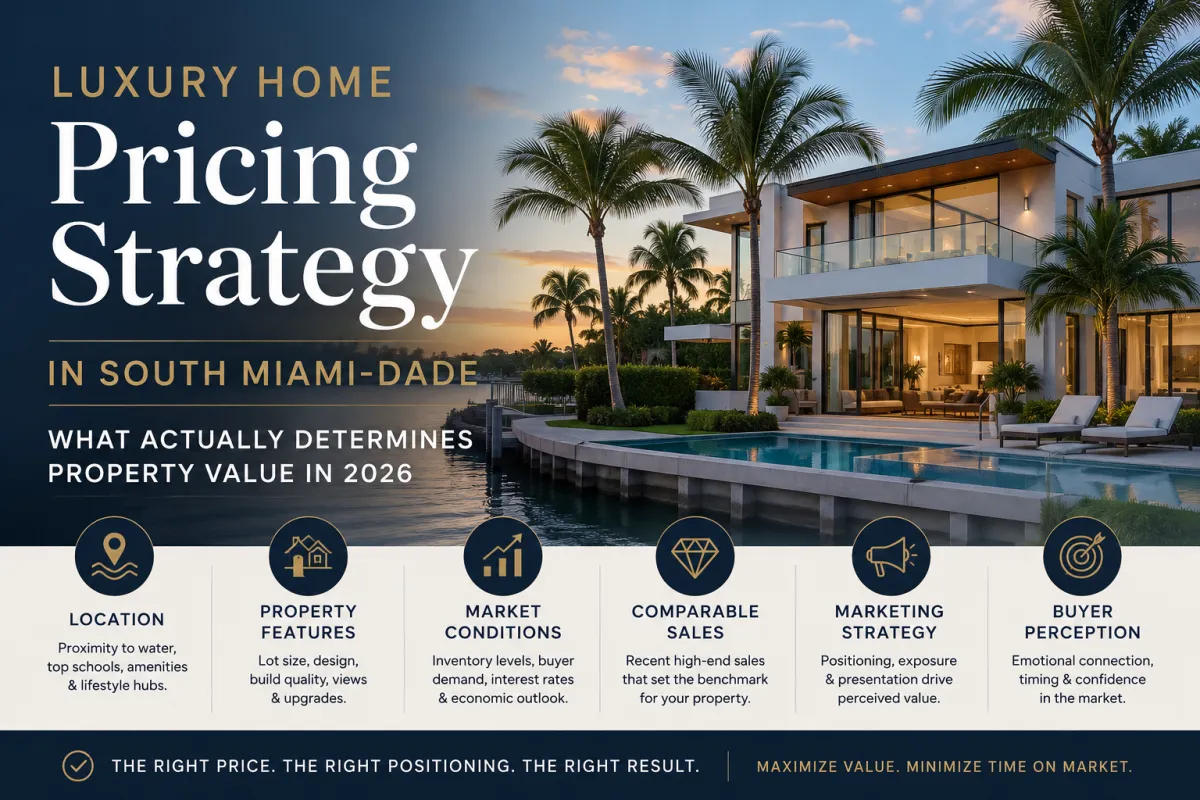 Luxury homes and upscale neighborhoods in South Miami-Dade including Pinecrest, Coral Gables, and Palmetto Bay real estate market view