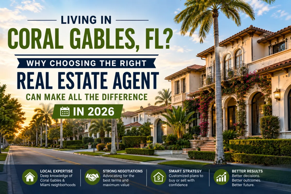 Luxury home in Coral Gables, Florida with expert real estate agent guidance for buyers and sellers