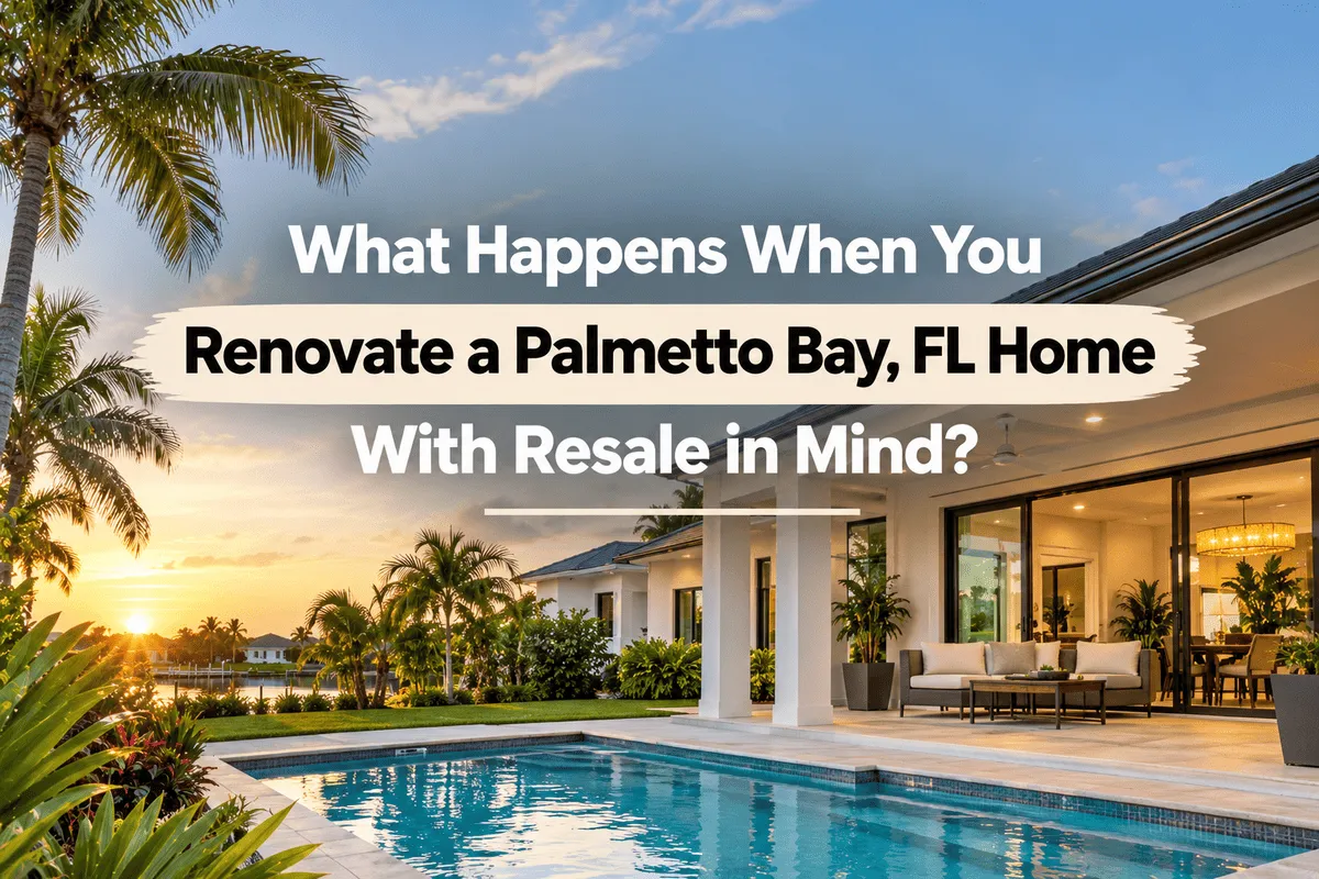 Renovating a Palmetto Bay FL Home With Resale in Mind