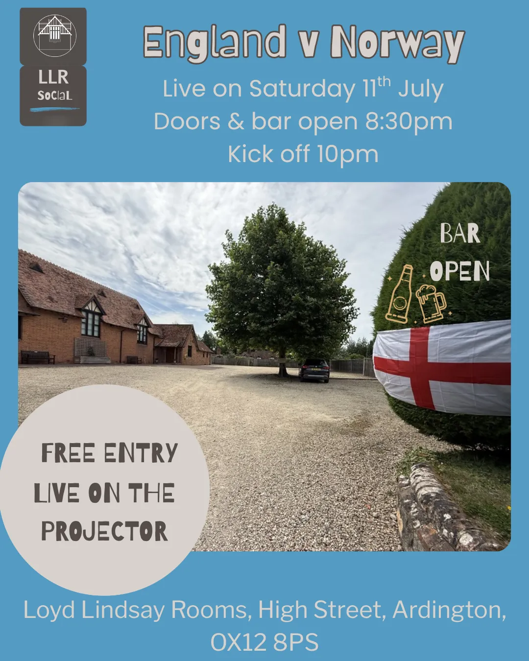 England v Norway live world cup match at LLR 