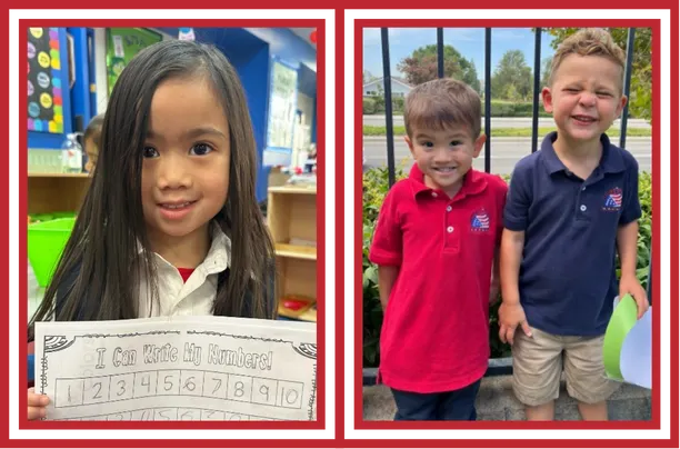 Children playing in childcare facility