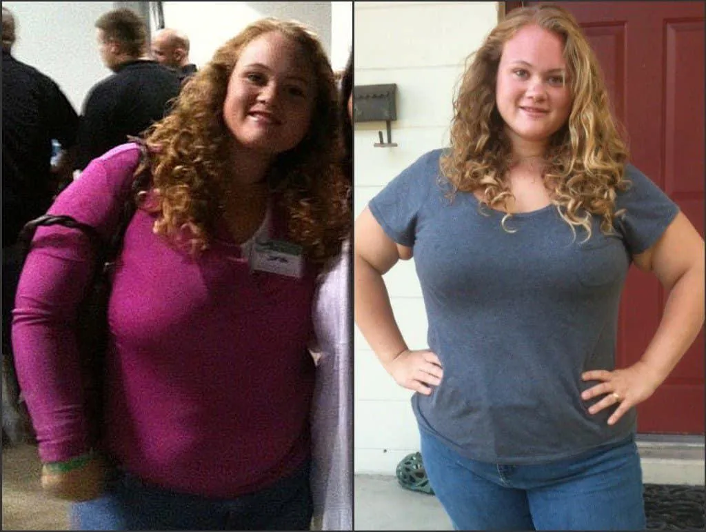 before and after losing weight