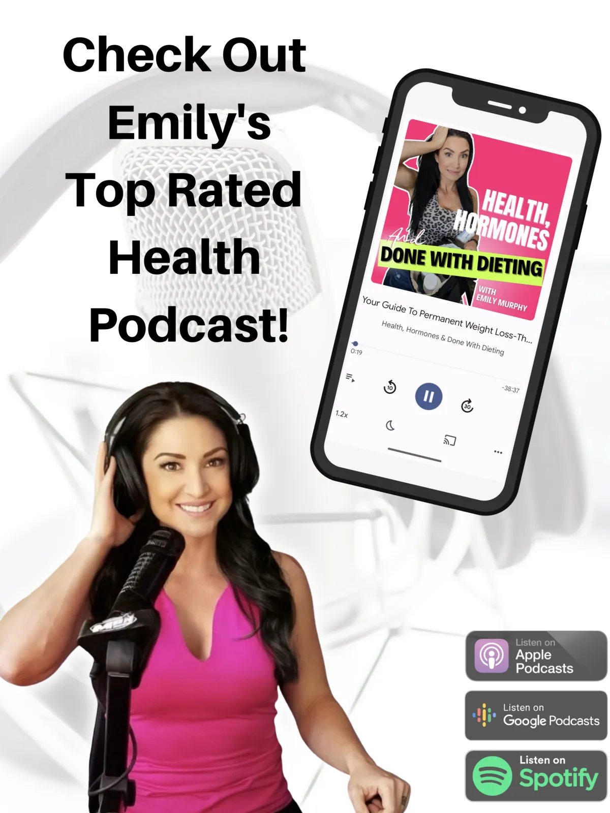 podcaster, radio, health show banner picture