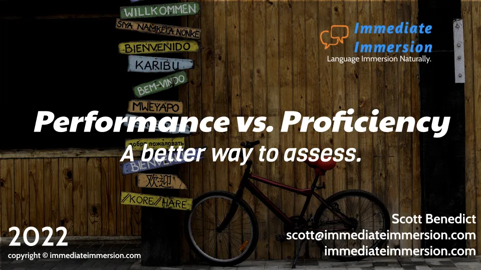 Proficiency vs Performance Webinar