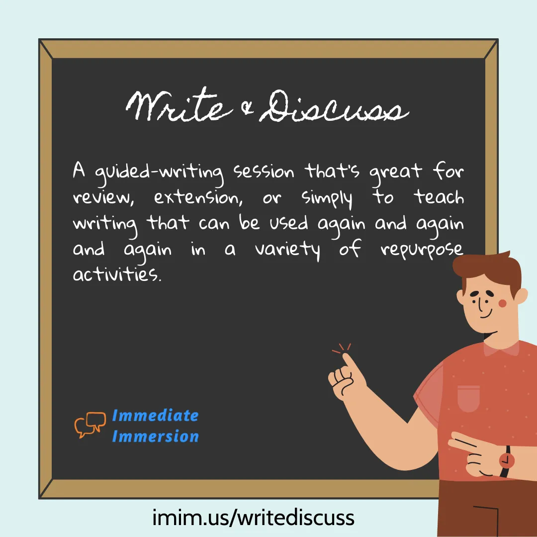 "Write & Discuss" Cheatsheet