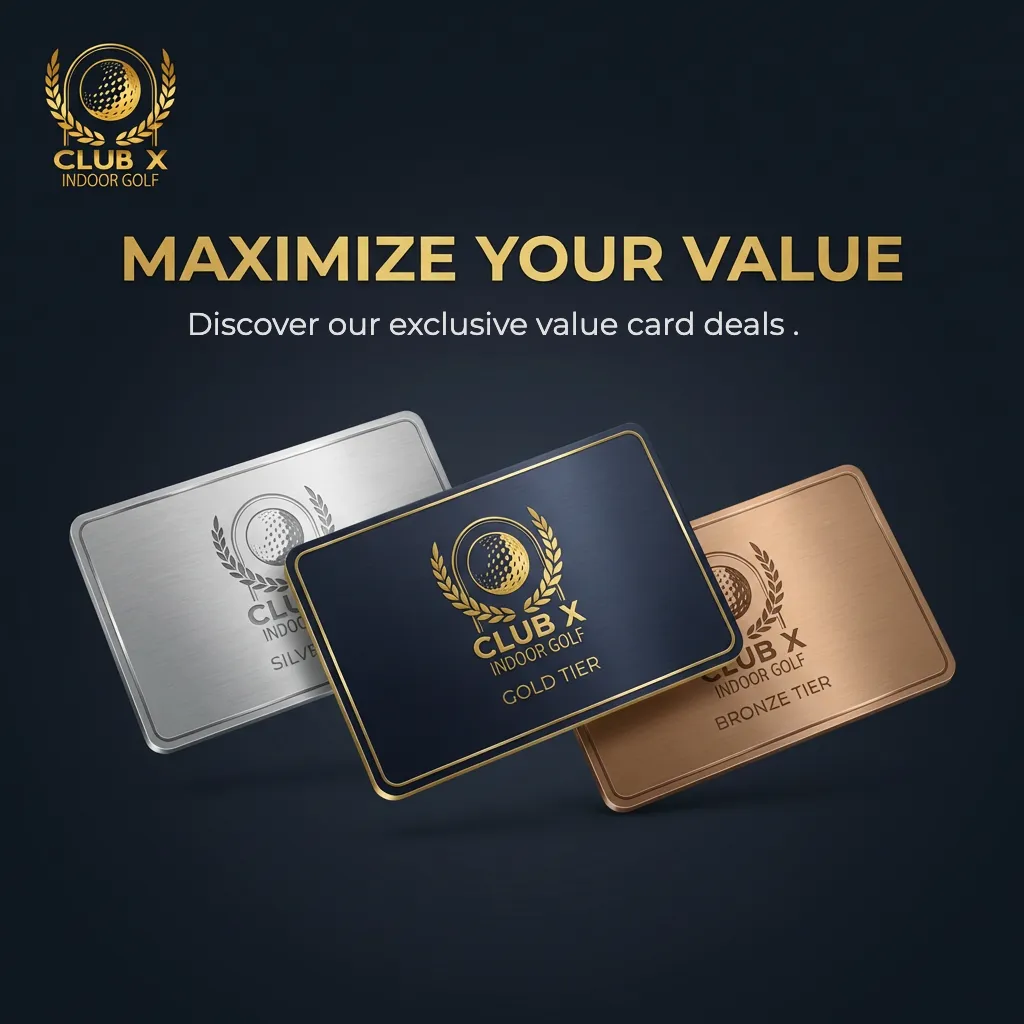 Club X Golf Value Packs: Get Bonus Credit on Simulator Time