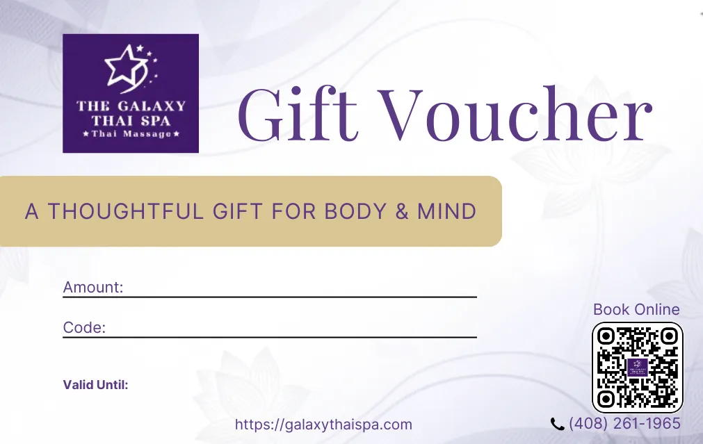 Gift voucher from Aya Thai Massage and Wellness
