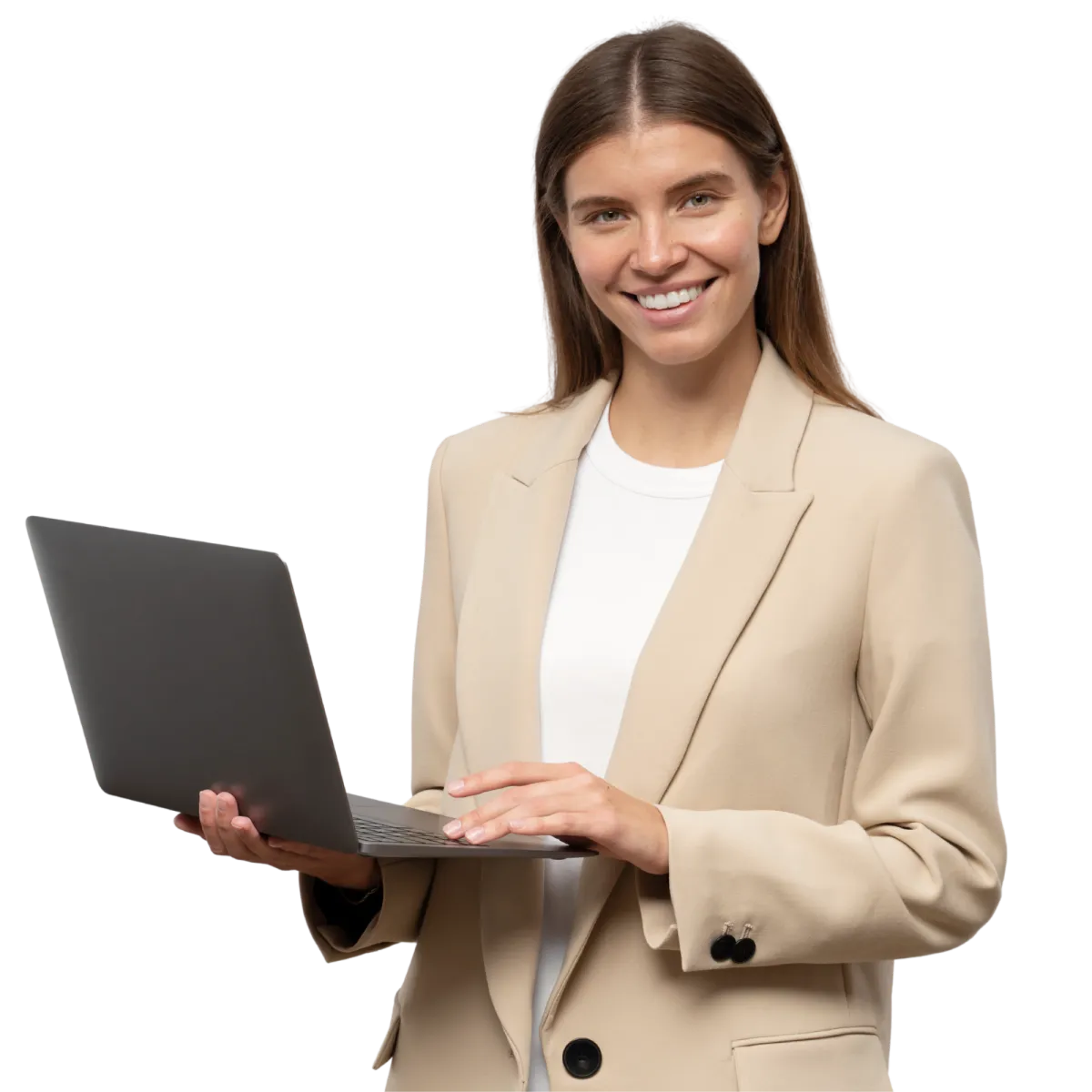 Confident intern participating in career pathways program.