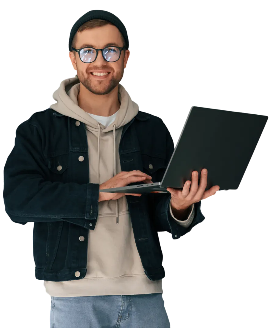 Male supports student referrals for remote internships