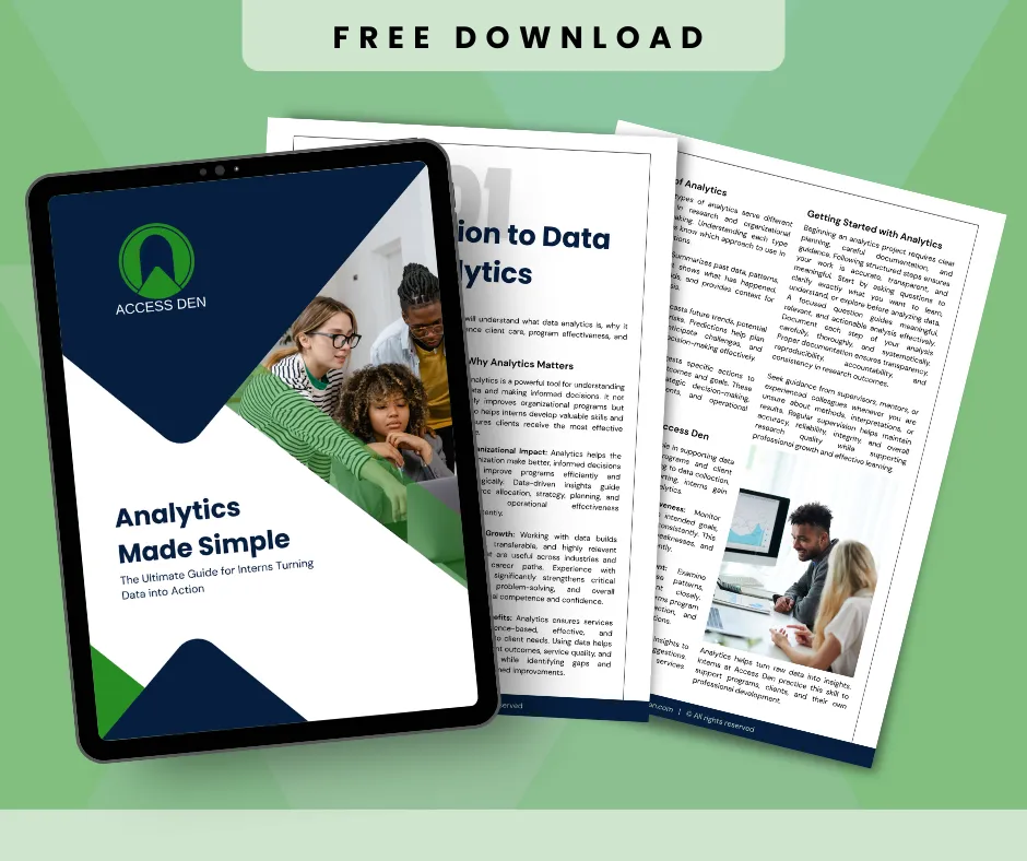 A free digital resource helping interns analyze data and apply insights effectively.