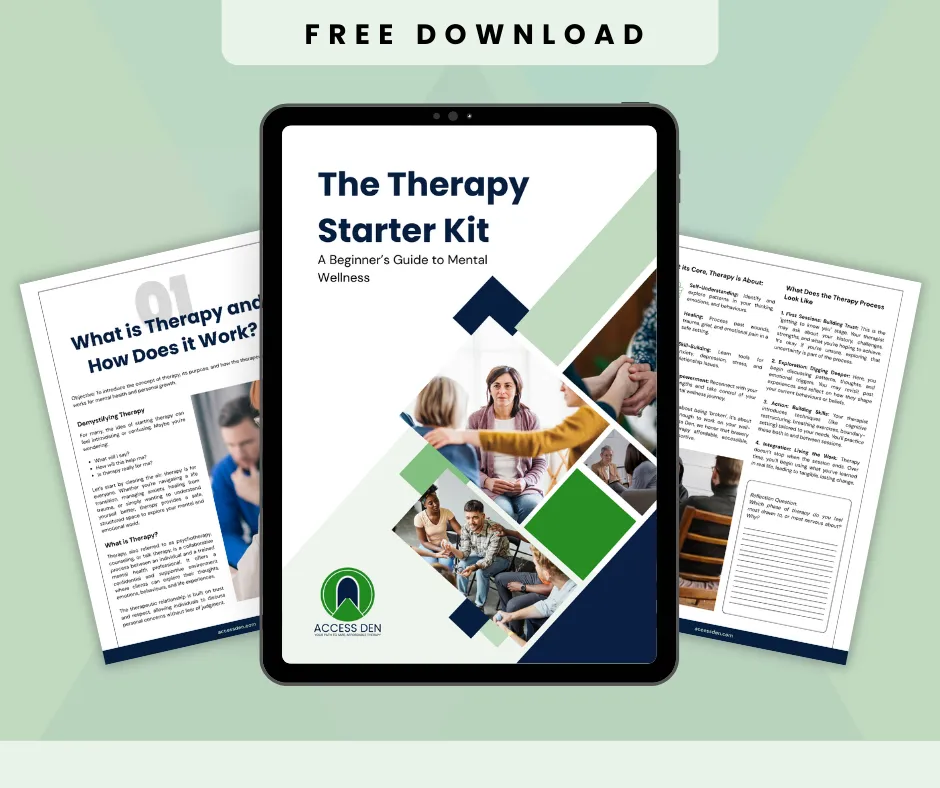 A free digital resource offering a beginner’s guide to mental wellness and therapy basics.