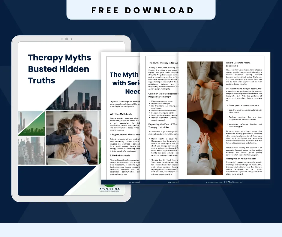 A free digital resource that debunks common myths about therapy and healing.