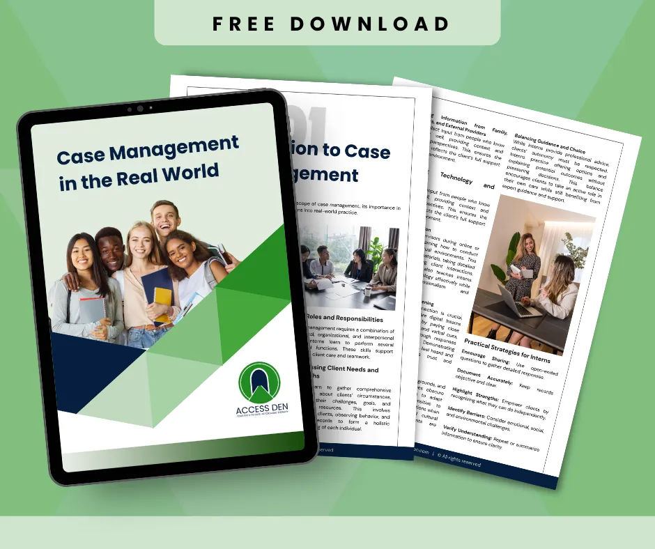 A free digital resource helping case management interns tackle real-world challenges.