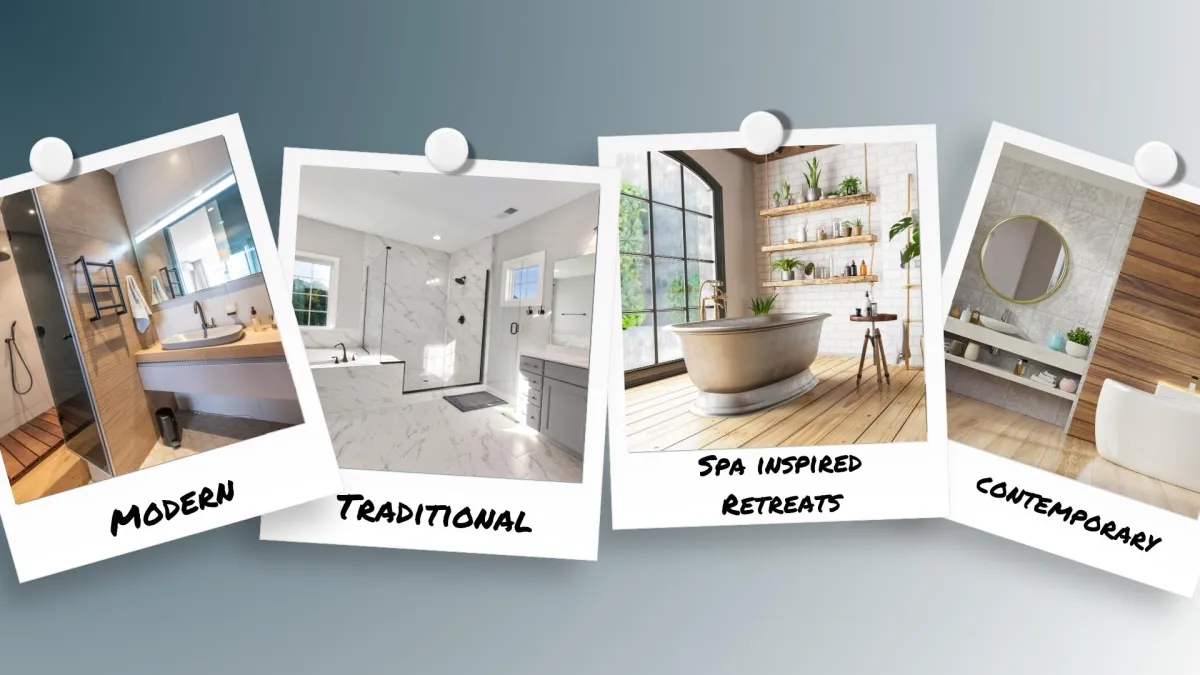 Bathroom style inspirations featuring modern, traditional, spa-inspired retreats, and contemporary designs by Elci Cabinets and Floors.