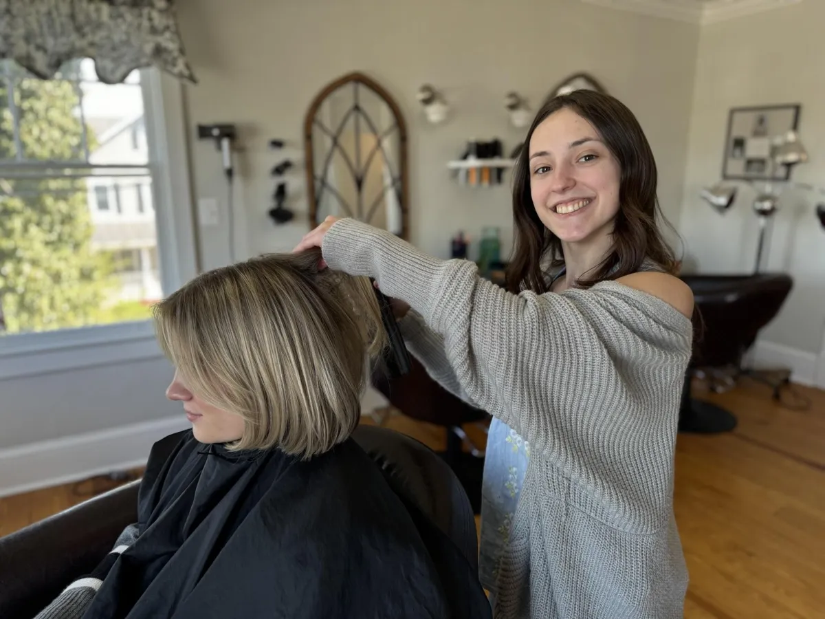 Zoe Zimmerman, owner, at the salon