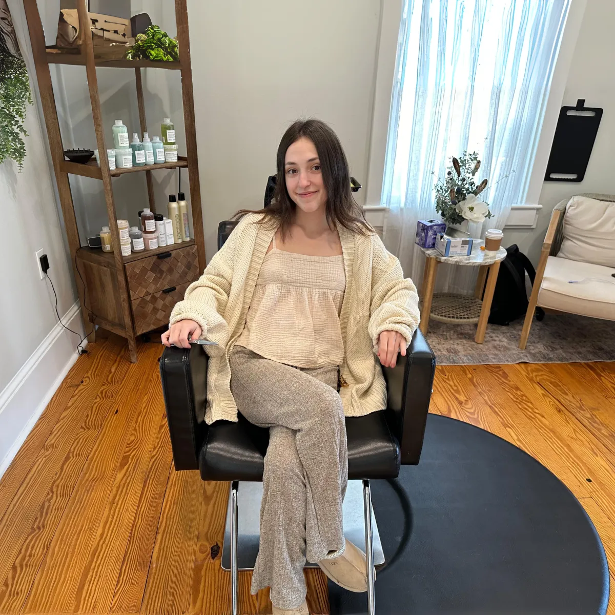 Zoe Zimmerman, owner, at the salon