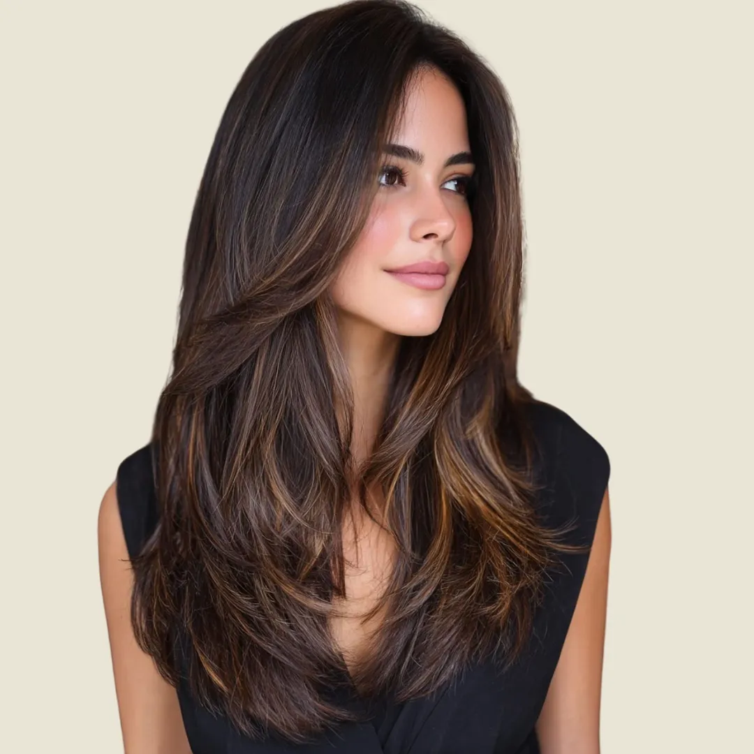 Long hair shaping for natural flow