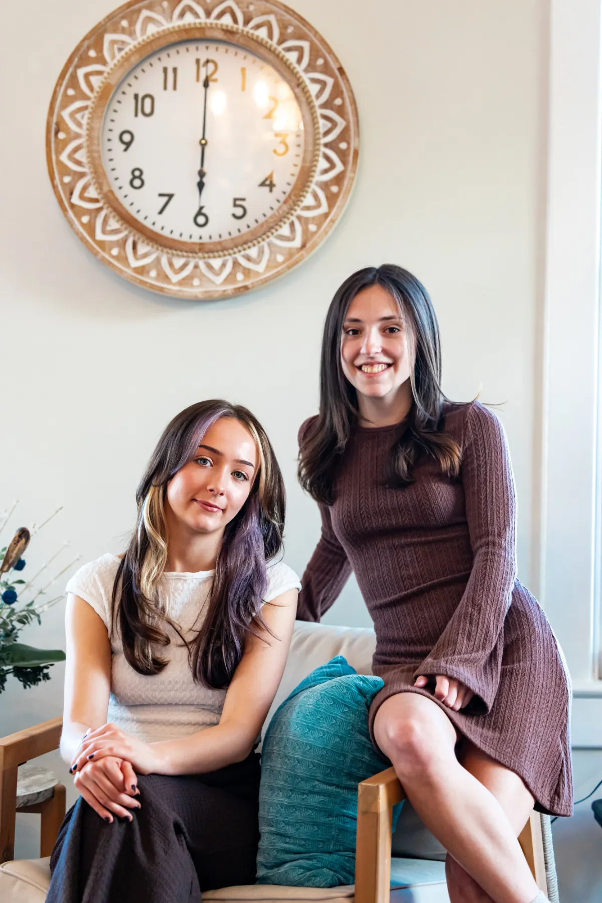 Blond woman getting hair cut at Zoe Zimmerman's  hair salon
