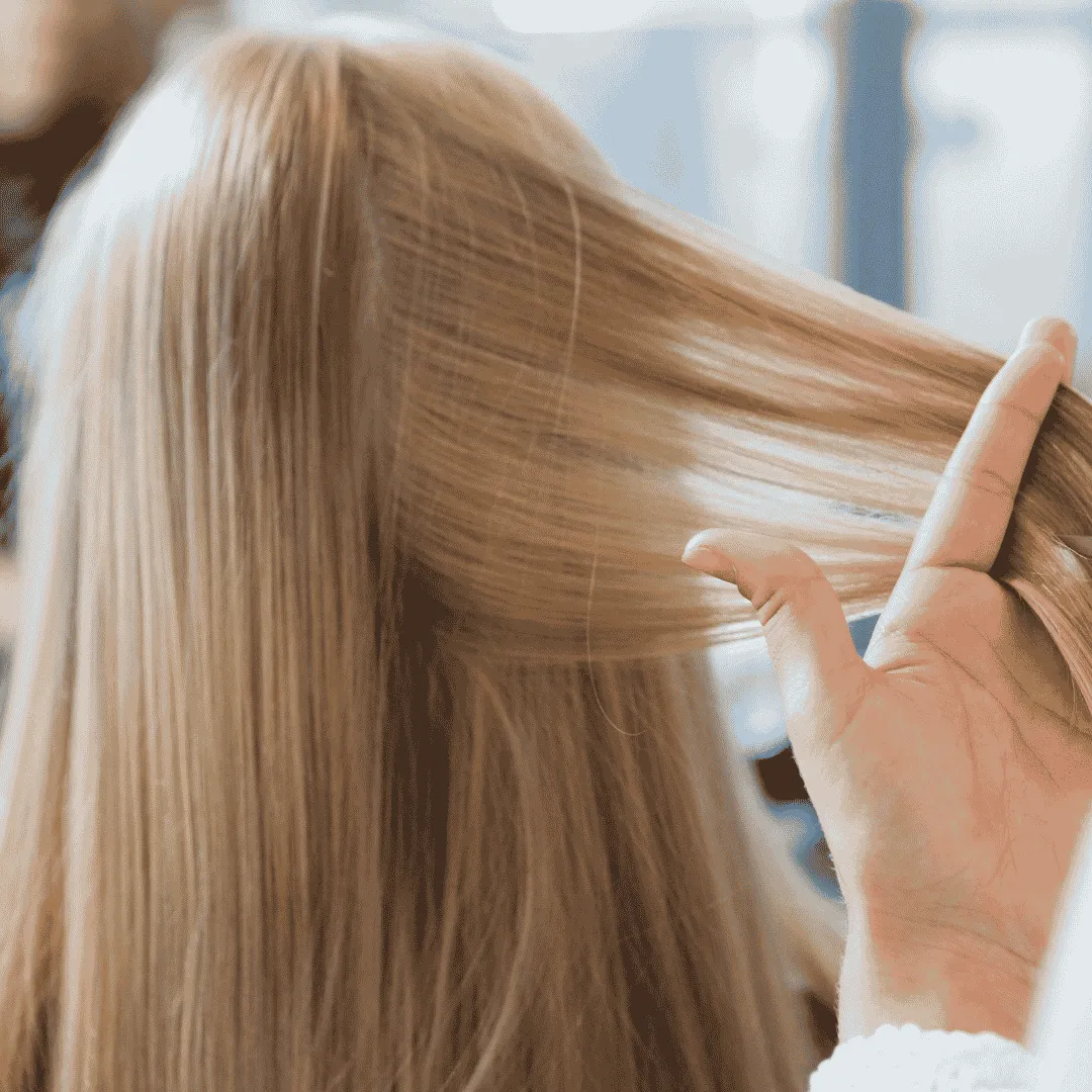 Balayage hair color with soft blended highlights