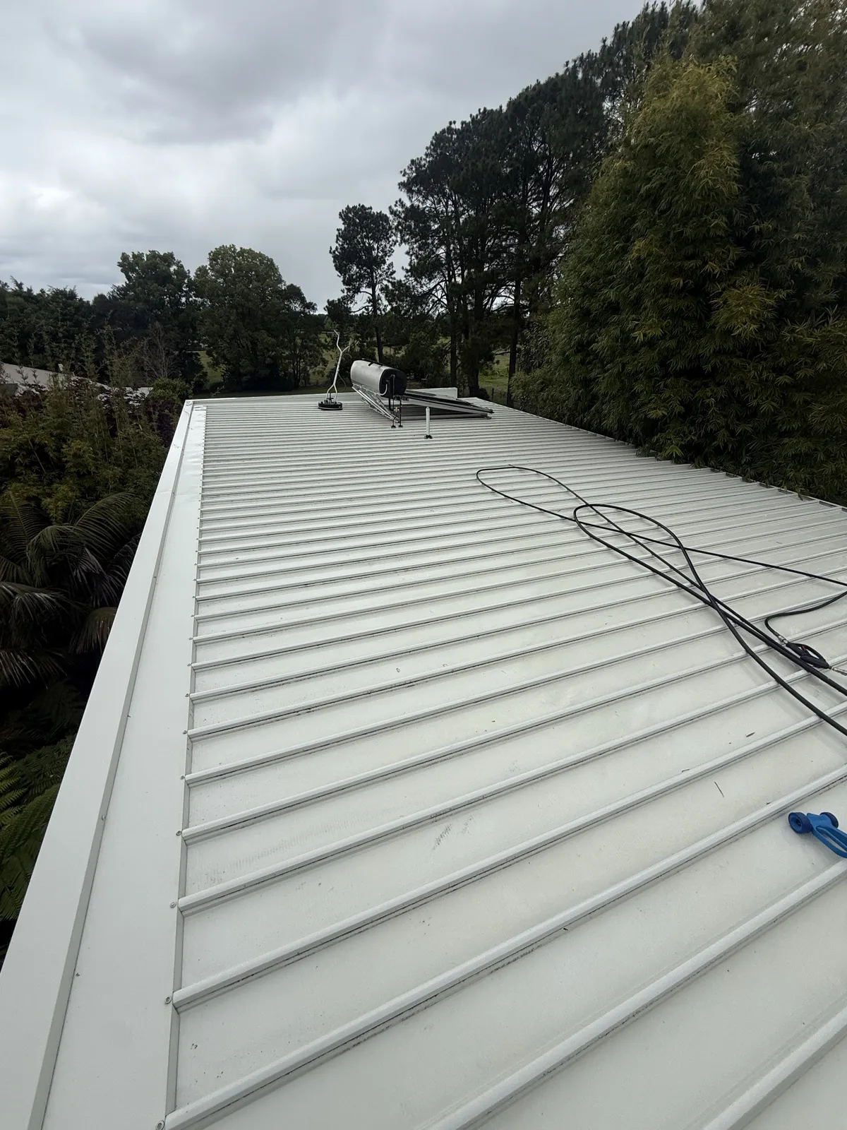 Colorbond roof in Corrimal before soft washing - ClearView Exterior Services