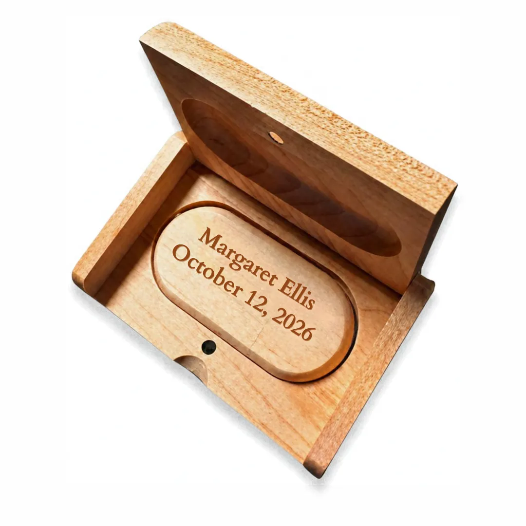 Open keepsake box labeled Margaret Ellis