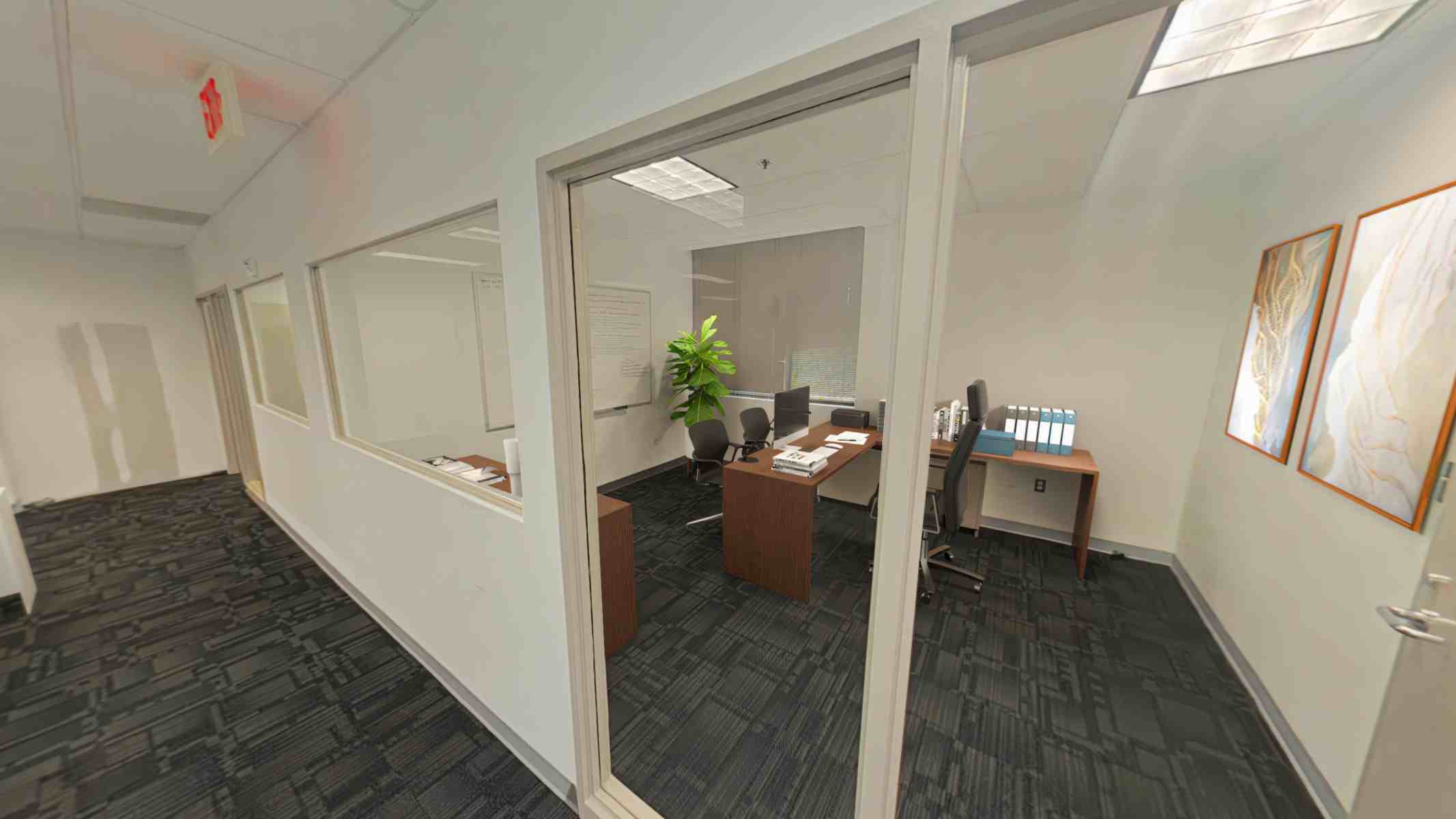 Office 2, virtually staged