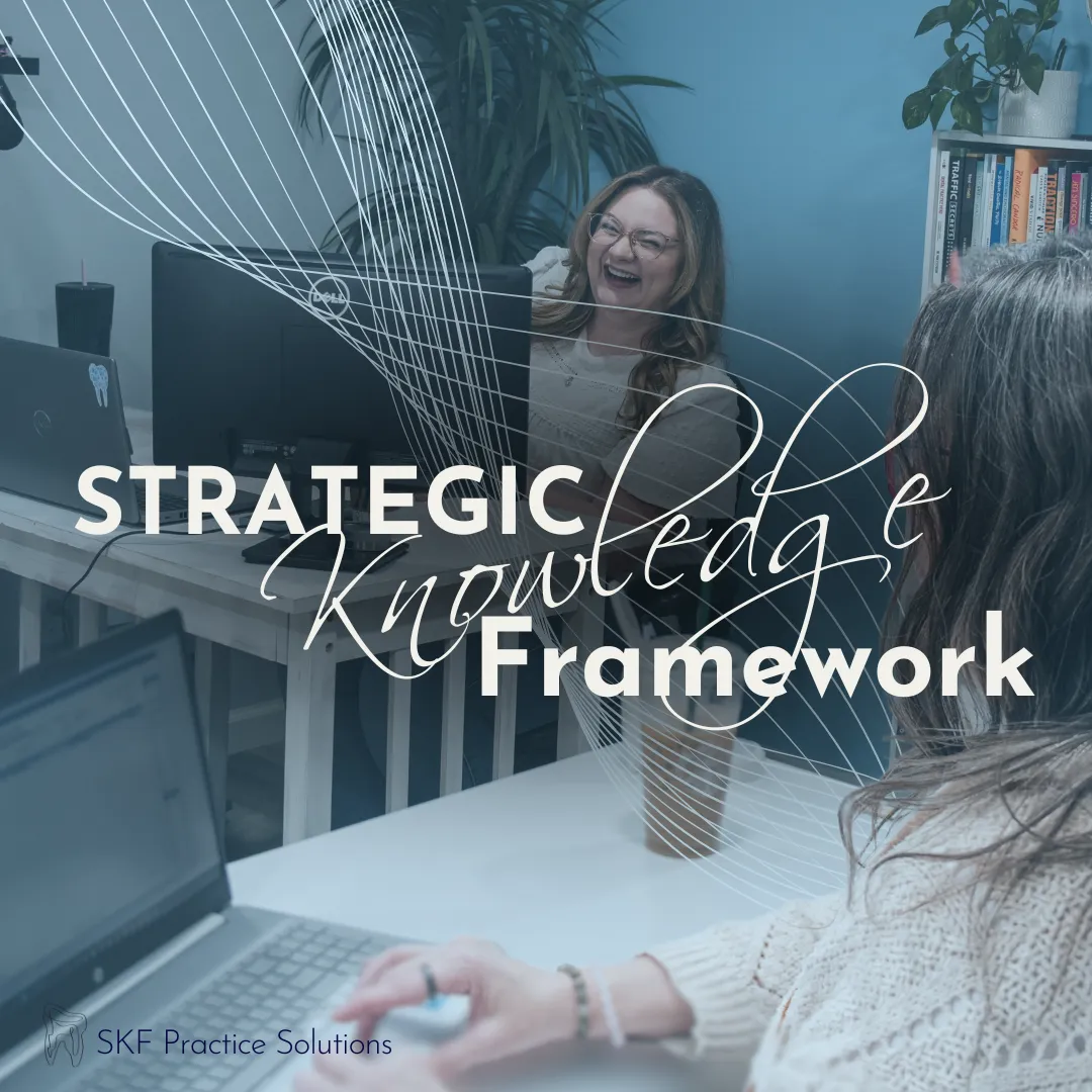 Strategic Knowledge Framework member accessing self-paced Open Dental training to boost practice efficiency.
