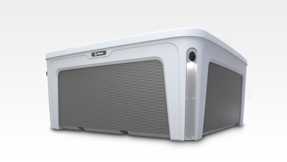 Product cutout of a Freeflow Collection hot tub