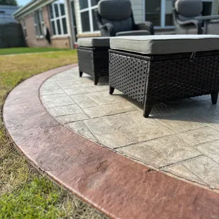 Bartlett Concrete builds and installs Patio