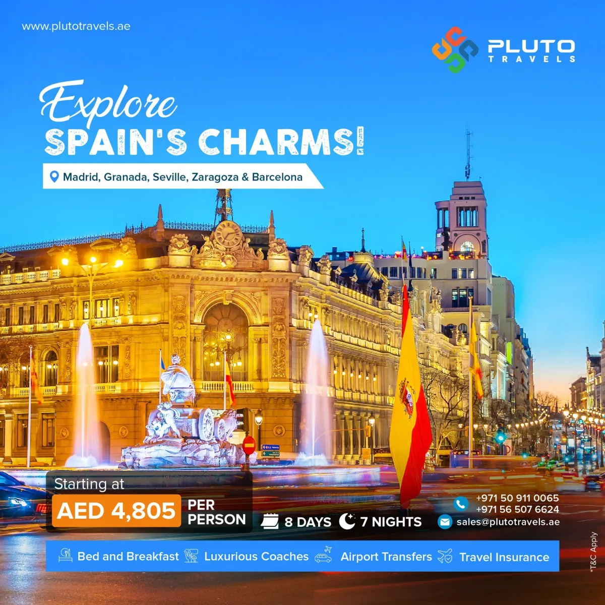 Discover the Allure of Spain! Packages starting from AED 4,805/person