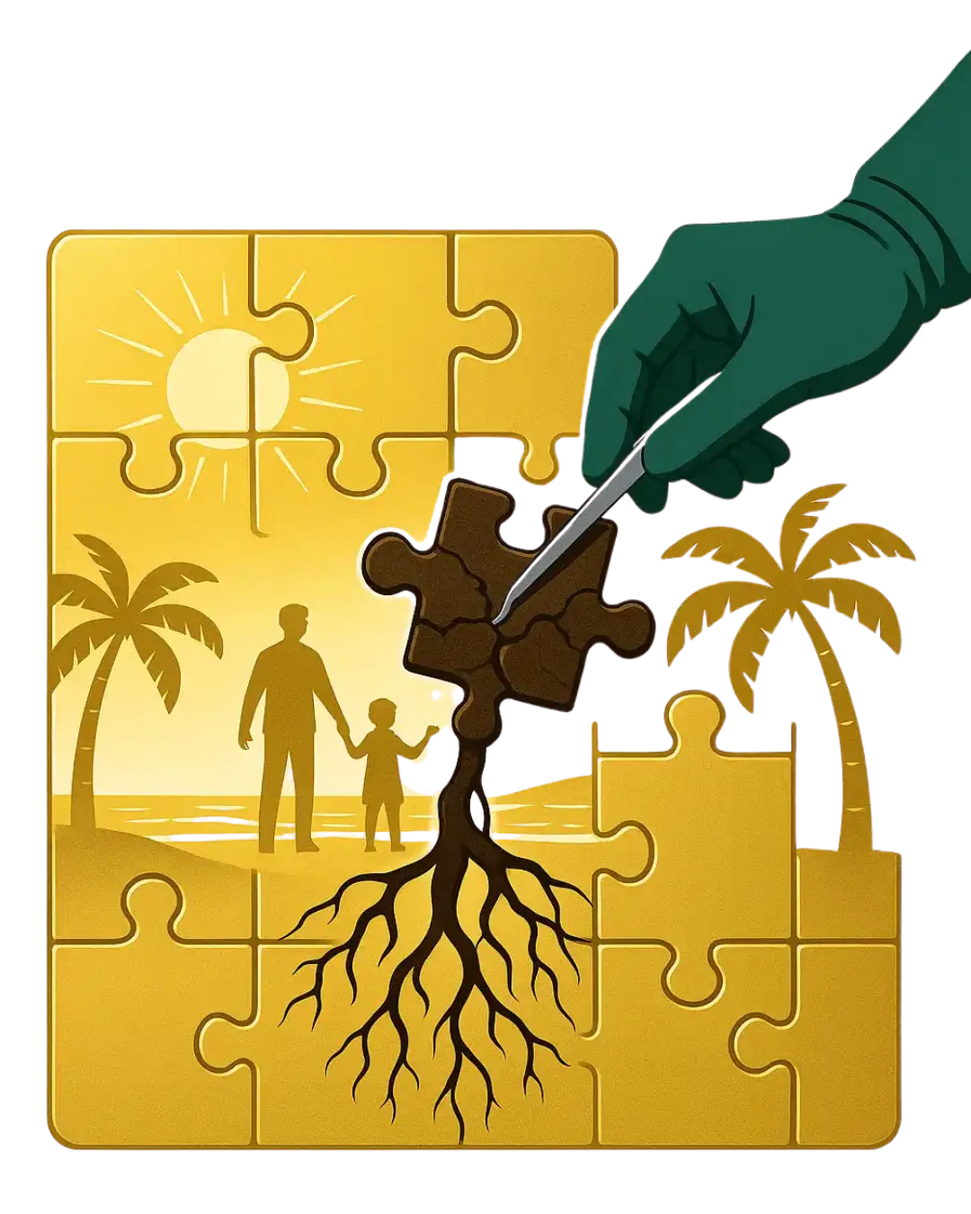 [Image of a puzzle with a piece that is stinking and rotten]