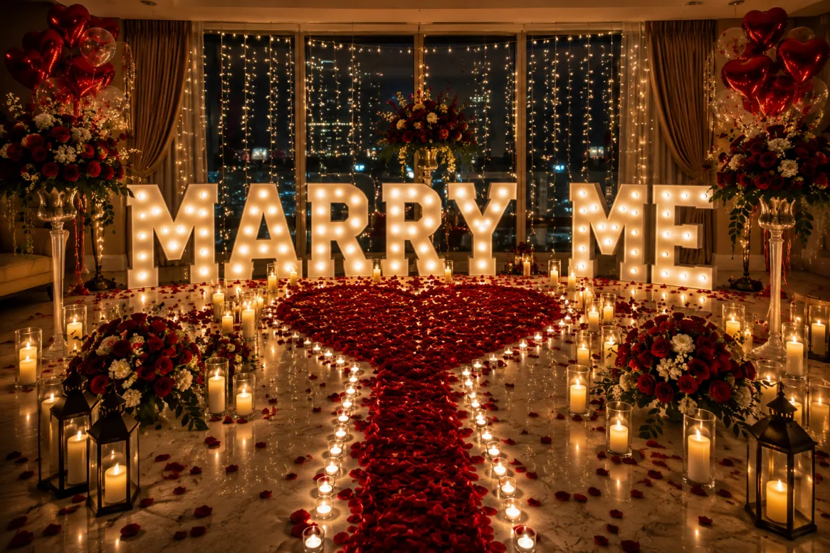 A beautifully decorated stage set for an event.