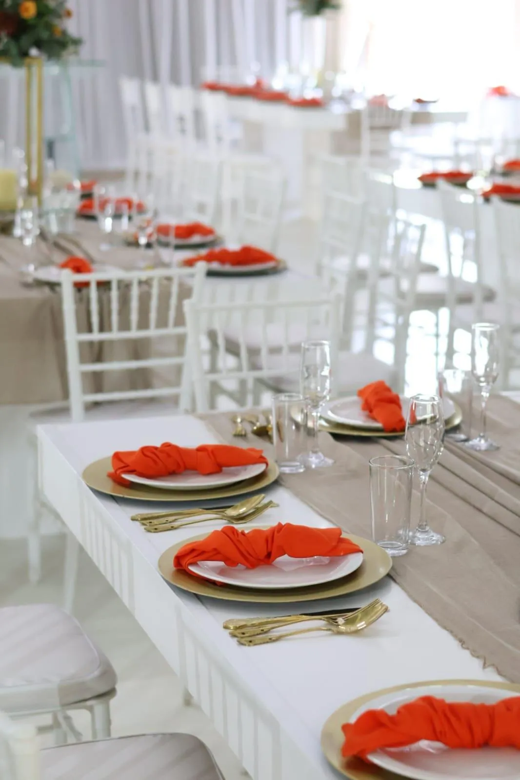 An artisan vendor carefully curating a wedding setup at La Louise
