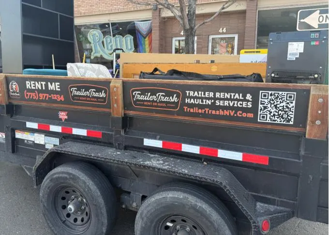 Dump trailer for rent