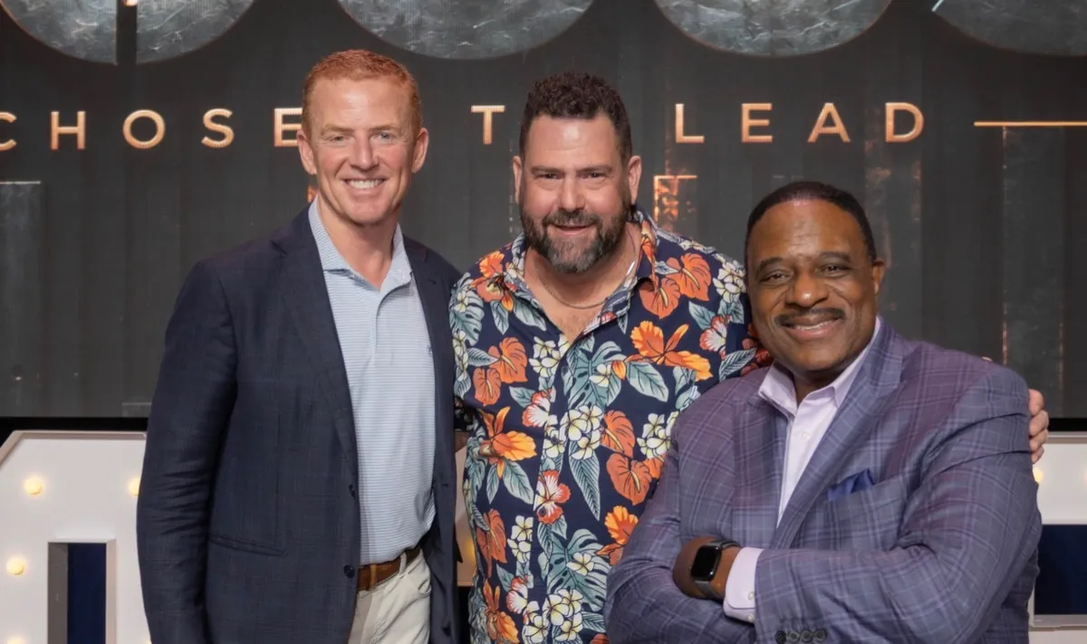 Jason Garrett and James "JB" Brown and Bill Goodwin