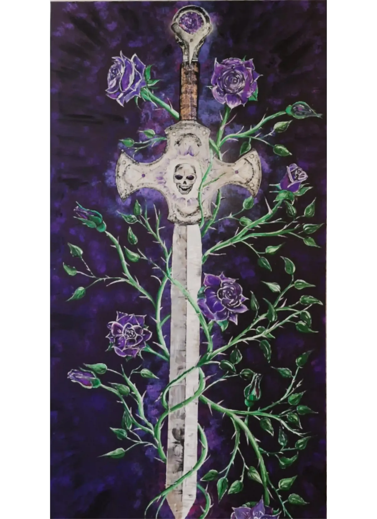 Leinwandbild Schwert modernes Kunstwerk