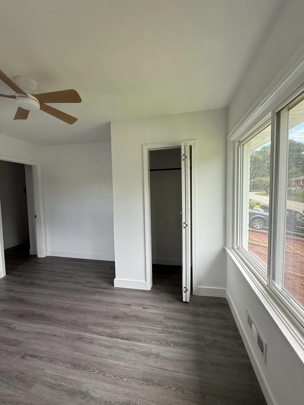 New closet built into a room