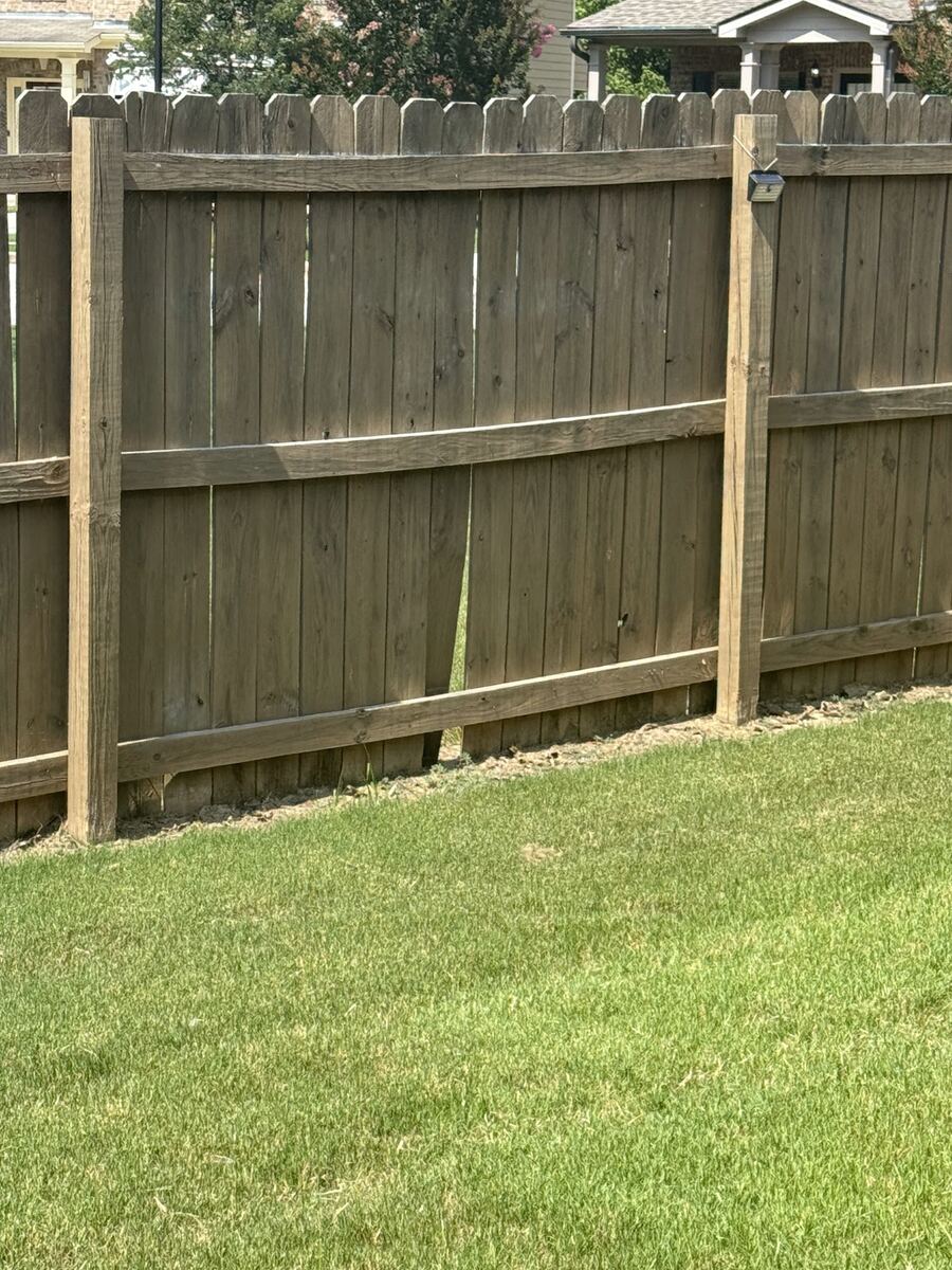 New wood privacy fence