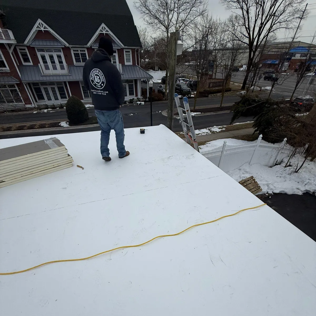 roof inspection on commercial property in lewes, de
