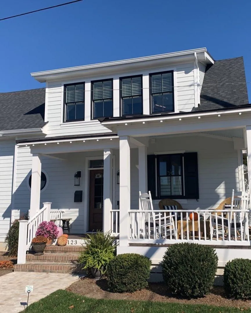     gutter guard installation in Lewes DE on residential home by Platinum Roofs