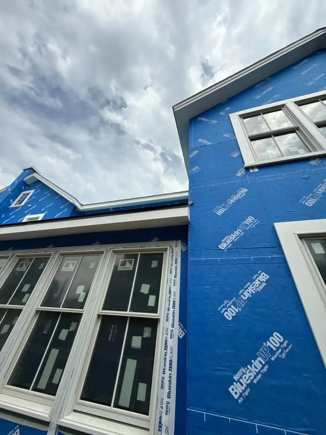 New windows installed on a new construction home