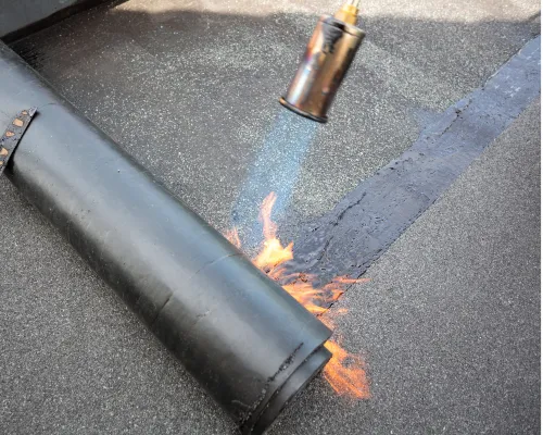 Flat Roof Torch Down in Ambler