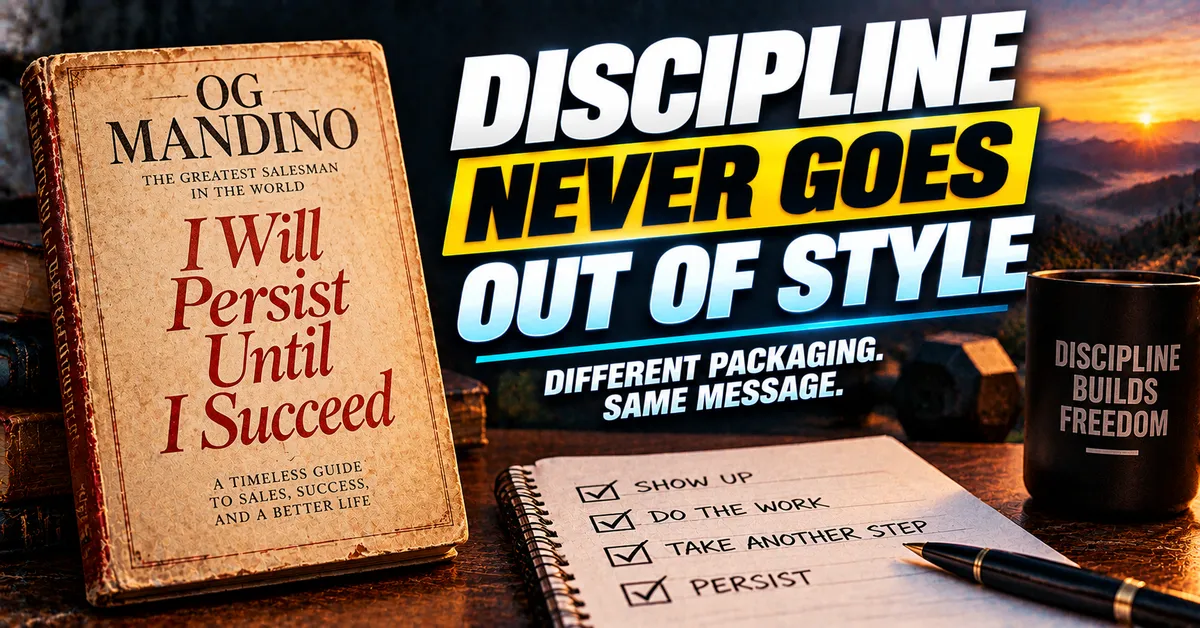 Before the Gurus and the Cold Plunges There Was OG Mandino and the Message Has Never Changed