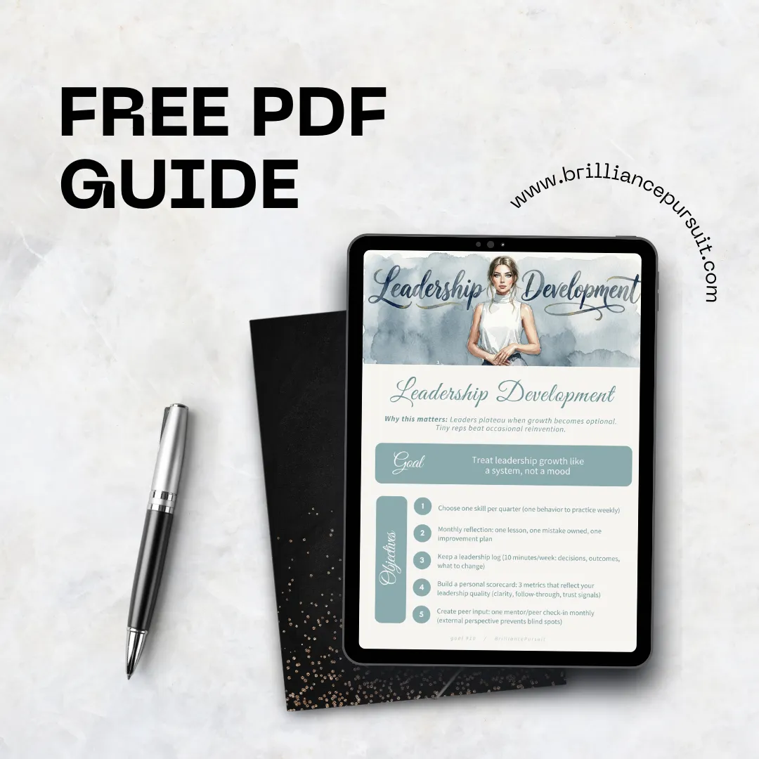 Infographic illustrating a prioritized leadership roadmap with a numbered list and timeline.