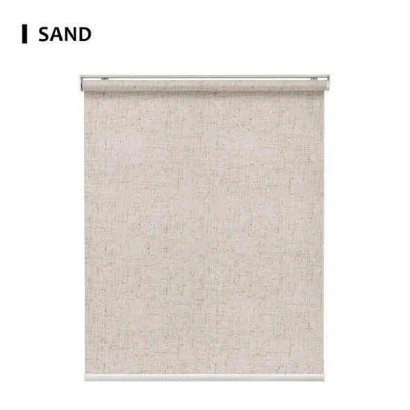 Sand Fabric Light Filtering Roller Shades 70% Blackout Linen