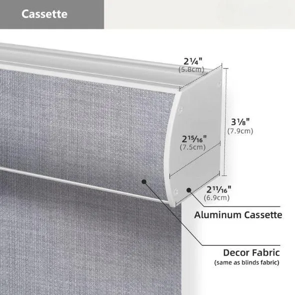 Cassette Valance Roller Shades 100% Blackout Vigor