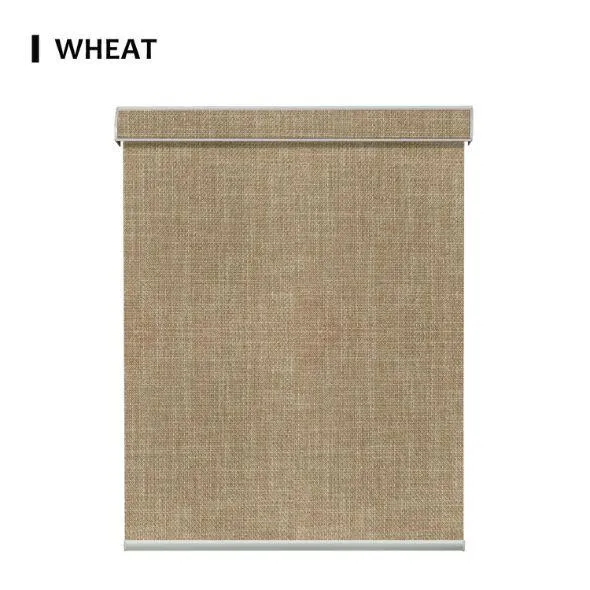 Wheat  Fabric Roller Shades 100% Blackout Vigor